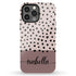 Spotted Dots Custom Name iPhone Case